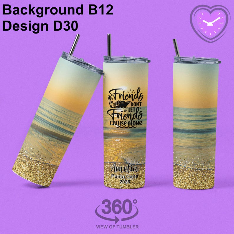 Personalized Cruise Vacation Name Tumbler Cup Customized Drinking Cups Graduation Birthday Gift Girls Trip Vacation Bachelorette Party Favor image 13