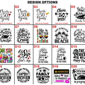 Personalized Cruise Vacation Name Tumbler Cup Customized Drinking Cups Graduation Birthday Gift Girls Trip Vacation Bachelorette Party Favor image 8