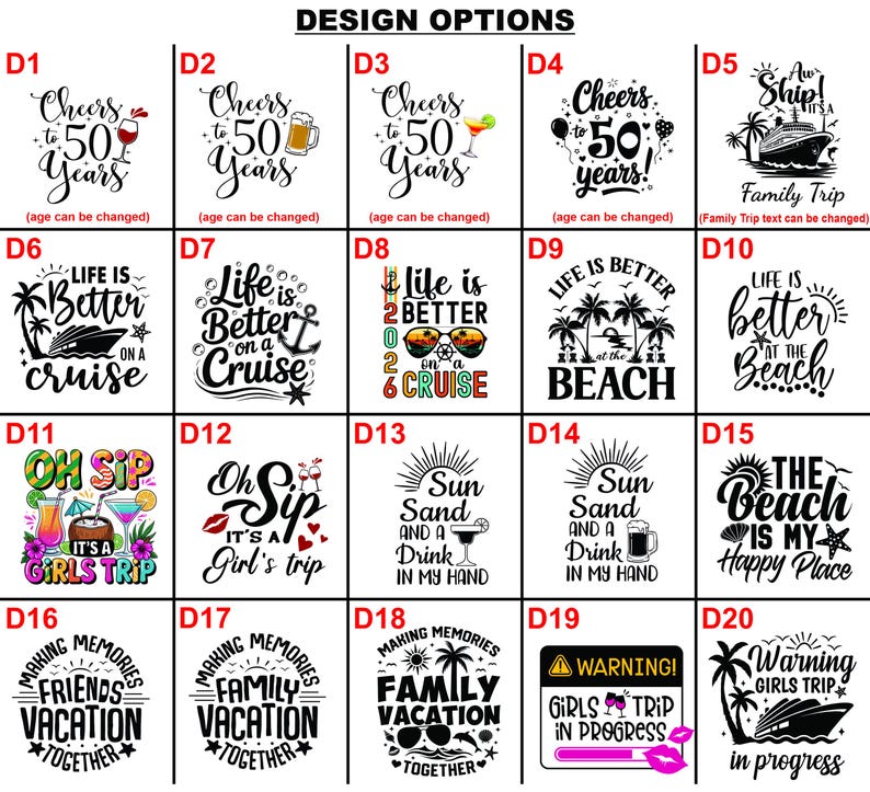 Personalized Cruise Vacation Name Tumbler Cup Customized Drinking Cups Graduation Birthday Gift Girls Trip Vacation Bachelorette Party Favor image 8