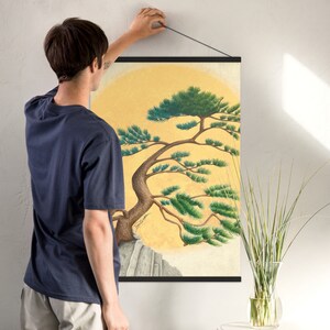 Wind Swept Pine - Poster mit Aufhängung