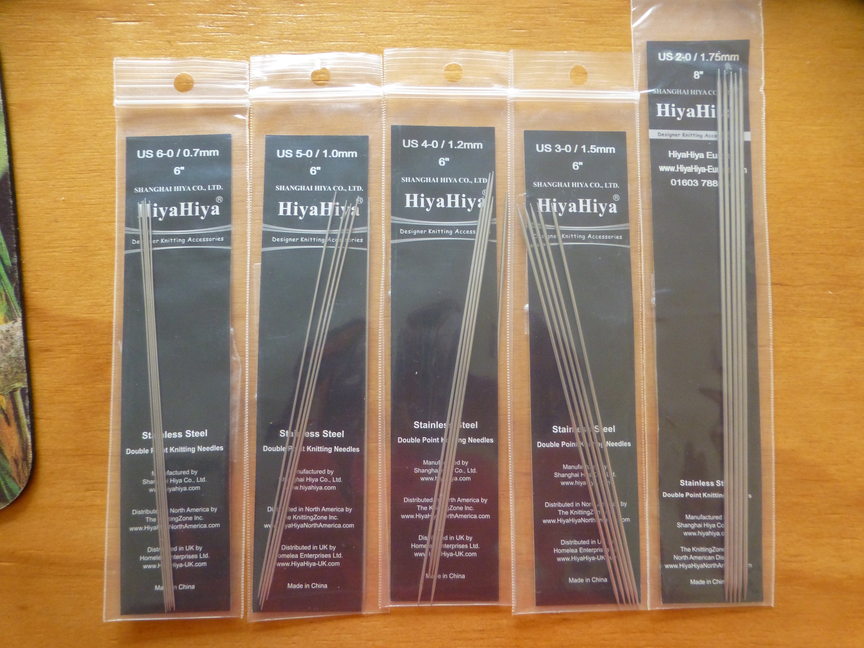 Hiyahiya Stainless Steel Double Pointed Knitting Needles Etsy Australia