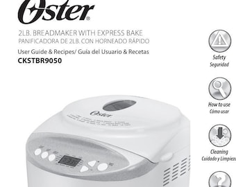 Digital Only PDF Oster CKSTBR9050 User Manual With Recipes 2 LB ExpressBake Beadmaker PDF
