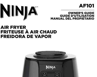 Digital Only PDF Ninja AF101 AF101C Original Manual and Recipes Guide Air Fryer PDF