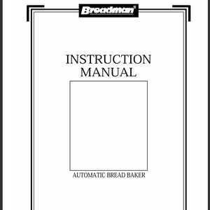 Digital PDF Breadman Model TR440 Recipes & Manual Automatic Bread Maker PDF