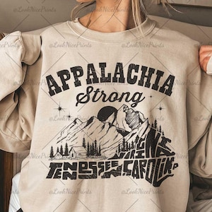 Appalachia Strong PNG, Virginia, Tennessee, North Caroline Hurricane PNG, Sublimation Design Download Western Shirt Design, Hurricane Helene