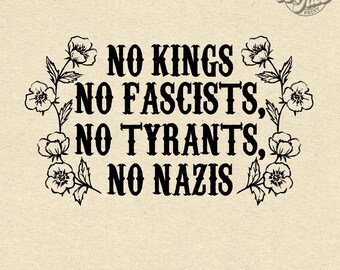 No Kings Liberty Protest PNG: Anti-MAGA T-Shirt Design (Digital Download)