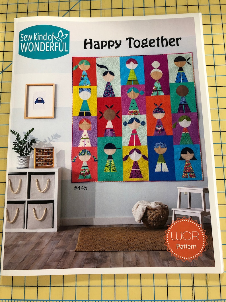 Pattern and Ruler Duo- Happy Together quilt pattern -Sew Kind of Pattern and Ruler Duo- Happy Together quilt pattern -Sew Kind of