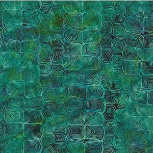 Fabric - Hoffman Batik -Jelly Fish Batiks- McKenna Ryan Designs Turtle Shell - Jade 100% cotton