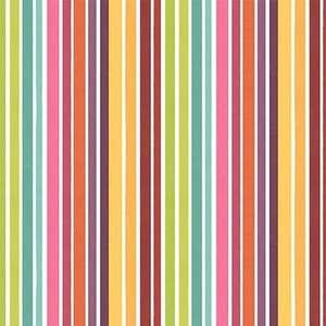 May include: A colorful pattern featuring vertical stripes in various colors, including green, pink, orange, purple, yellow, and white. The stripes are of varying widths, creating a vibrant and playful design. This pattern is suitable for fabric, wallpaper, or other decorative applications.