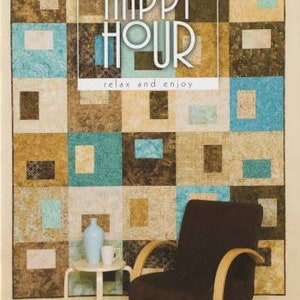 Quilt Pattern Book - Atkinson Designs - Happy Hour - 12 different projects - paper quilt pattern