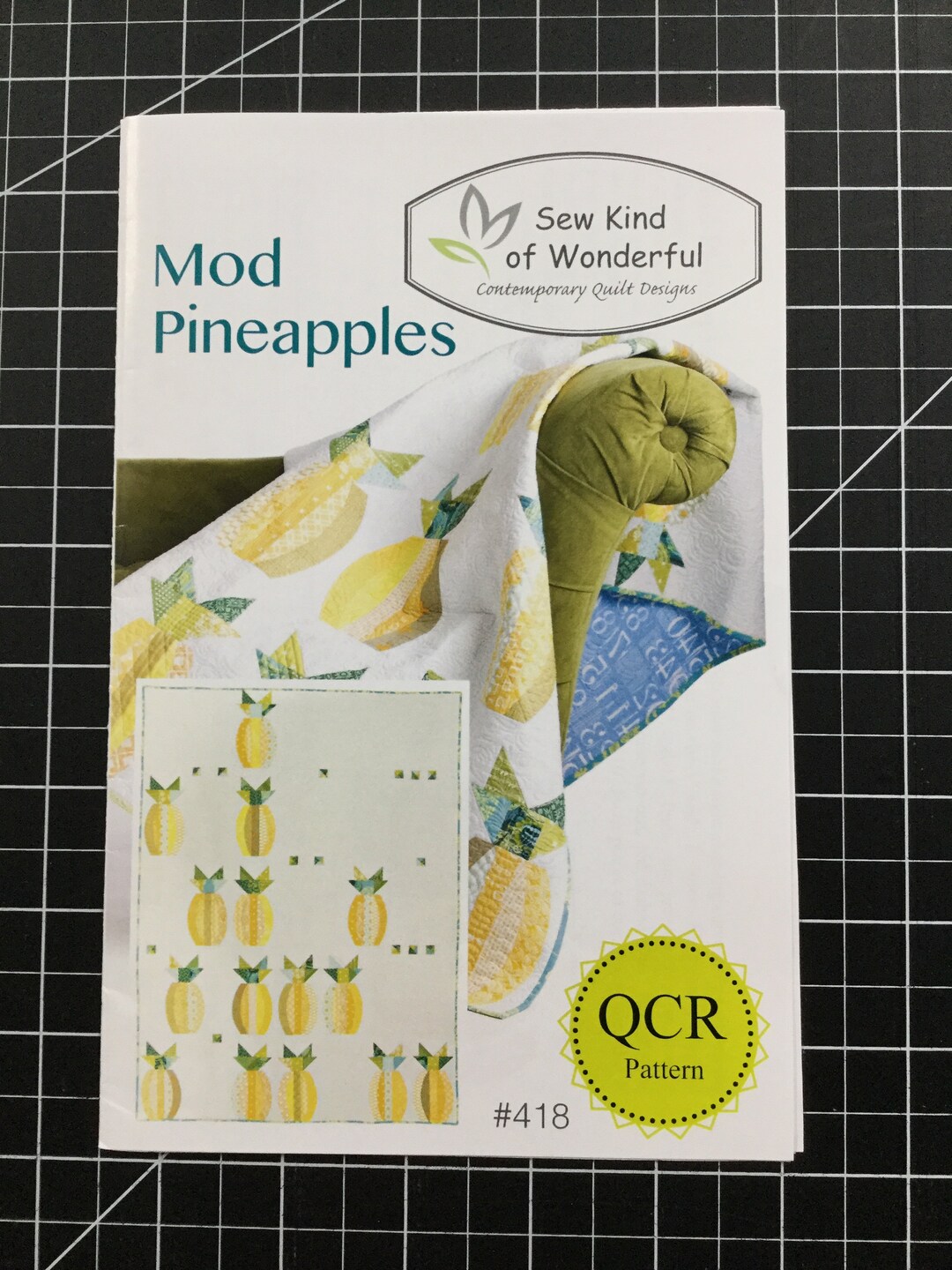 Pattern - Mod Pineapples Quilt Pattern - for Sew Kind of Wonderful ...
