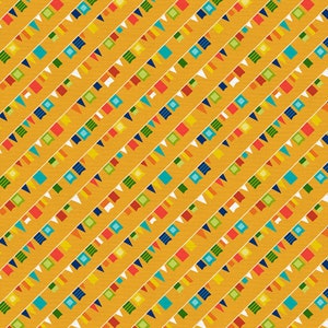 Fabric Paintbrush Studios - Toucan Pirate Collection -PIRATE Flags - 120-23138 - Yellow