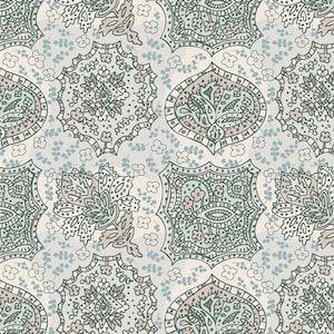 Fabric - Art Gallery Fabrics - Shine On Collection Paisley Clouds Southwest inspired  blender SHO-70911
