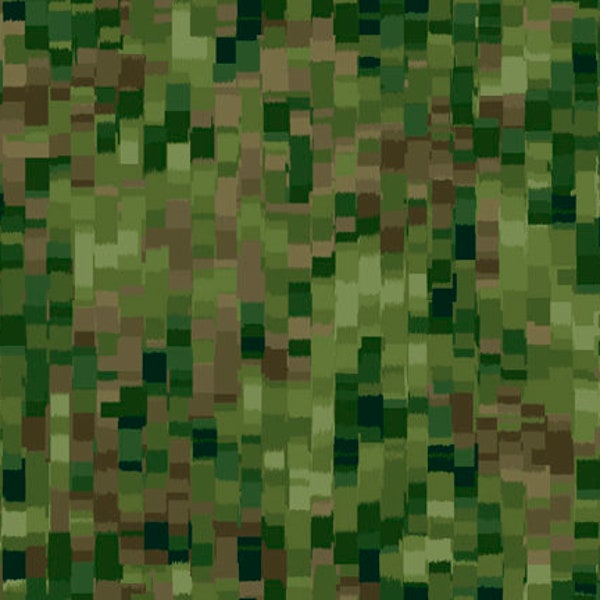 Fabric QT Fabrics Ombre Squares CAMO colors khaki green olive green browns 27427 -GF camouflage hunting pixelated