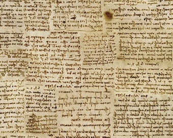 Fabric -Writing/ Cryptic Script Journals  Leonardo Da Vinci DaVinci  Robert Kaufman  SRKD-20098-199 ANTIQUE