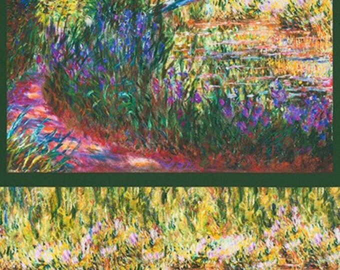 Fabric Robert Kaufman Collection digital Giverny Bridge Painting