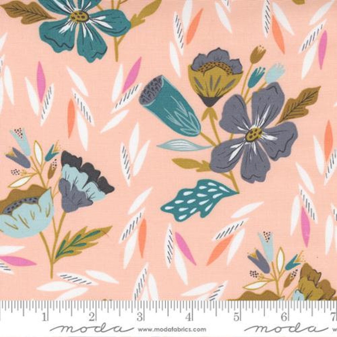 Fabric Moda - Songbook - A New Page- Blessings Flow Small Floral - Pink ...