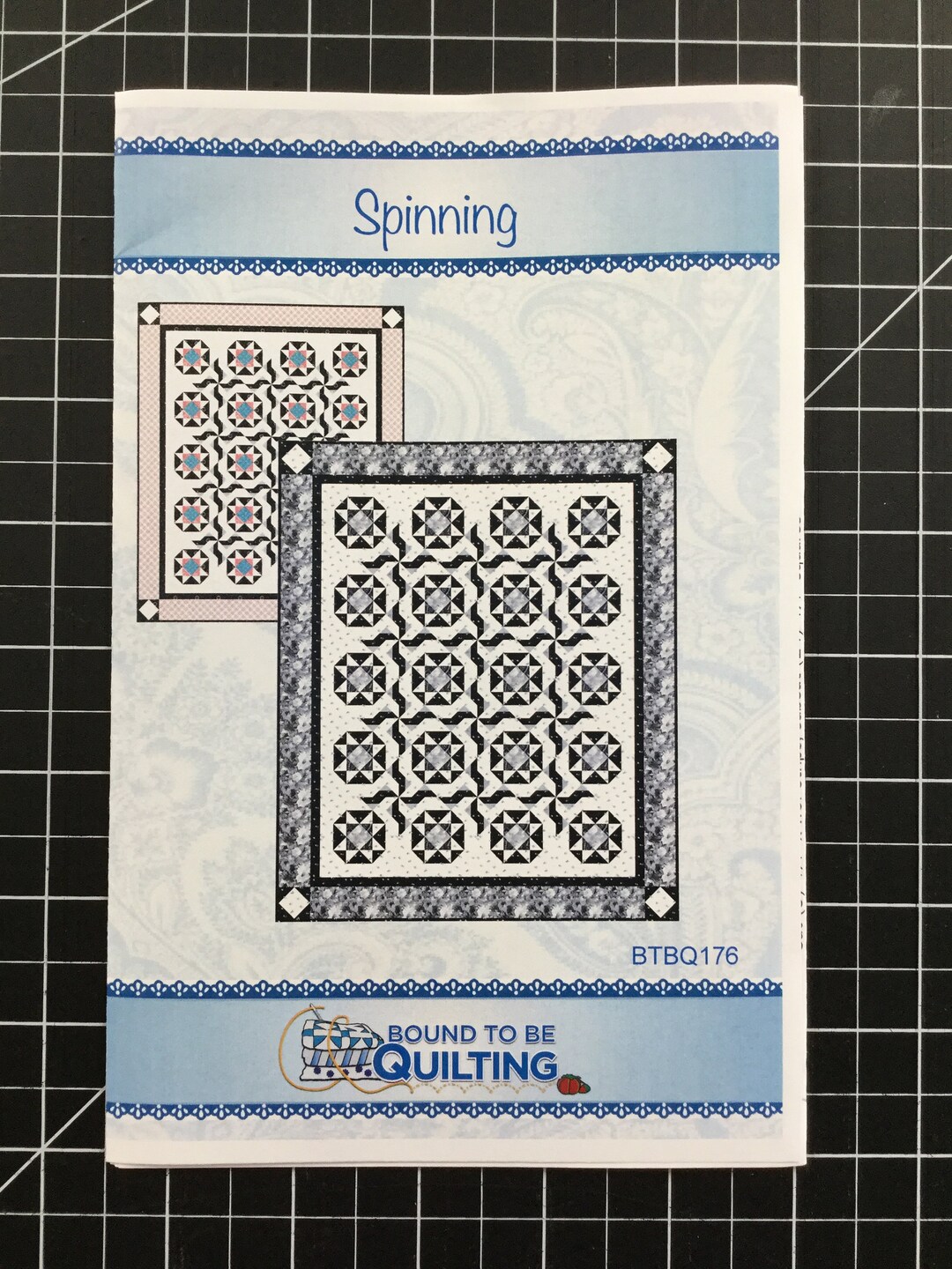 Pattern Spinning Quilt Pattern for Bound to Be Quiling Etsy
