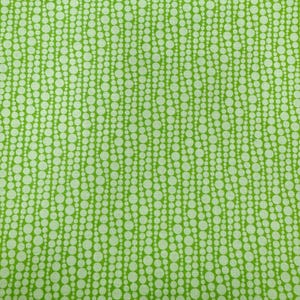 Fabric Benartex Transparency Watercolors by Modern Quilt Studio Pastel collection Bubbles Lime green 17109-42