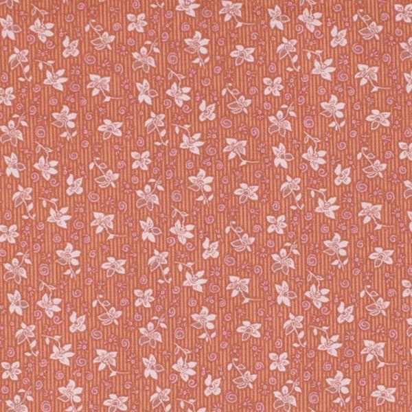 Fabric Choice Grandmas Memories 30s reproductions Floral flowers CD-10876-203 coral