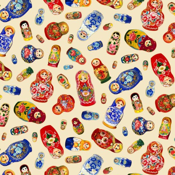 Matryoshka Fabric Etsy