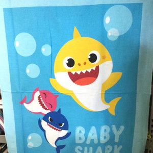 Fabric Springs Baby Shark Panel music song kids children cartoon