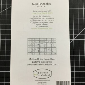 Pattern - Mod Pineapples Quilt Pattern - for Sew Kind of Wonderful ...