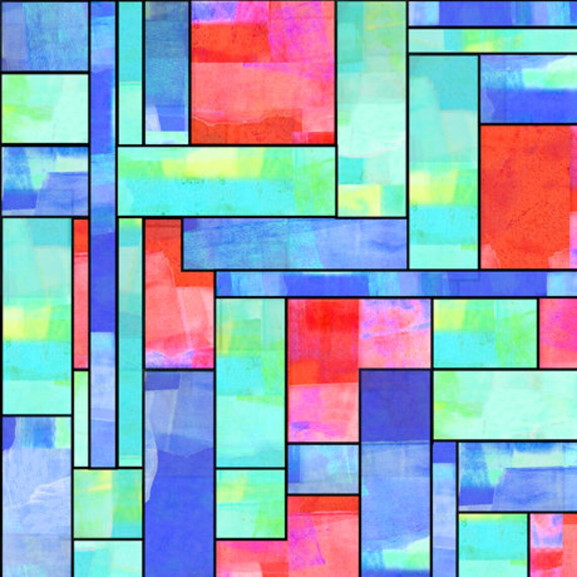 Fabric QT Fabrics Stained Glass Style 28268 X by Etsy