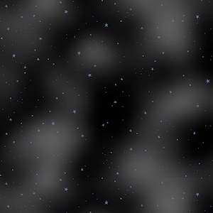 Fabric  - P&B Textiles Practical Magic Halloween Starry Sky # PMAG5365-K stars on black