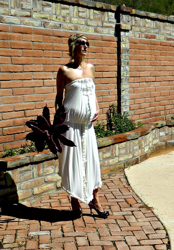 Maternity Beach Wedding Dress Casual Wedding Dress Boho Etsy