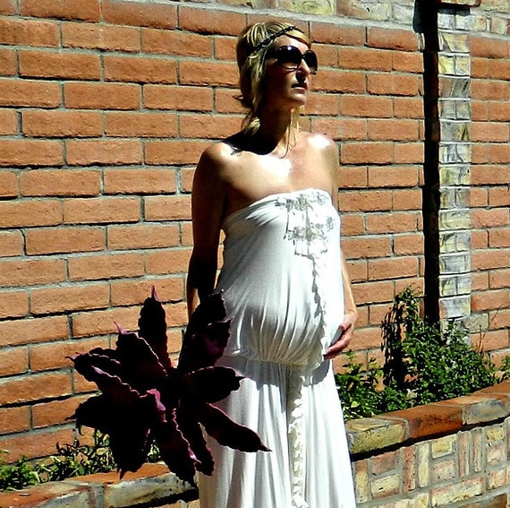 Maternity Beach Wedding Dress Casual Wedding Dress Boho Etsy
