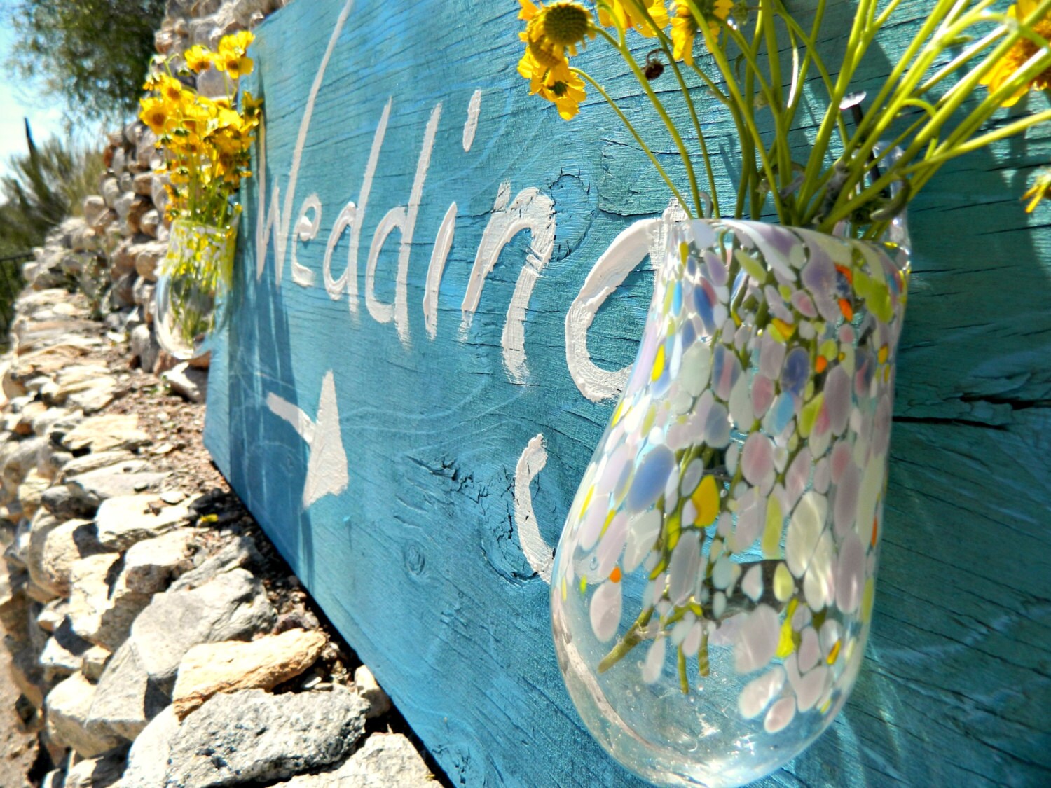 Hand Blown VaseHanging VasesWedding GiftWedding DecorColor Etsy