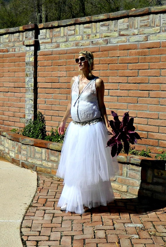1920s maternity flapper dress