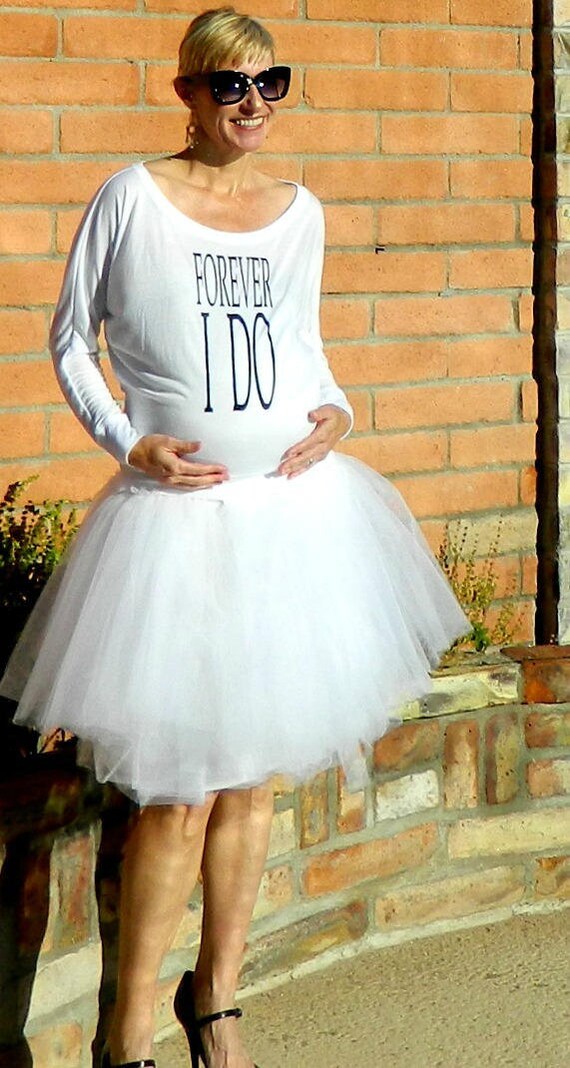 Tutu skirt top for maternity
