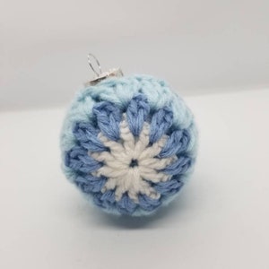 Crochet granny square ornament