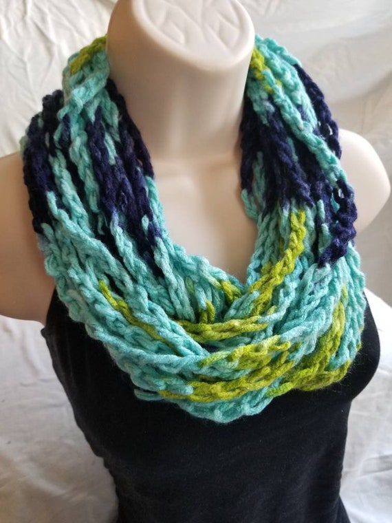 Crochet rope scarf discount