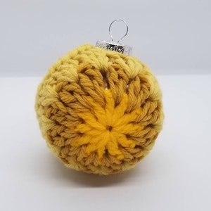 Crochet granny square ornament