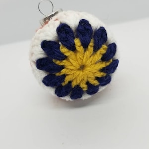 Crochet granny square ornament