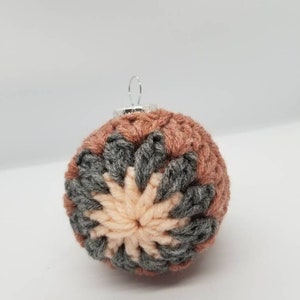 Crochet granny square ornament