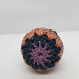 Crochet granny square ornament