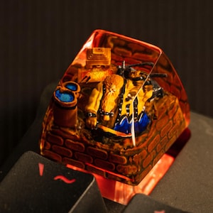 Artisan Keycap, Custom Resin Keycap, ESC keycap for Cherry MX Keyboard, Keycap Set, Gaming Decor, Mechanical Keyboard, Handmade Gift For Him