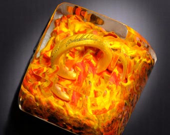 Artisan Keycaps Eyevil Epoxy, Ring Resin Keycap , ESC keycap for Cherry MX keyboard, Keycap Set, Handmade Gaming Keycap, Gift for him