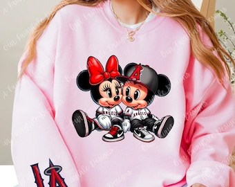 Mouse Love For Anaheim Baseball Unisex T-Shirt / Pullover Sweatshirt / Pullover Hoodie