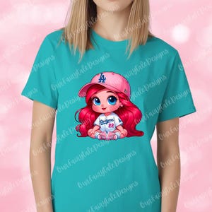 Ariel Love For Baseball (Pink) Unisex T-Shirt / Pullover Sweatshirt / Pullover Hoodie image 2