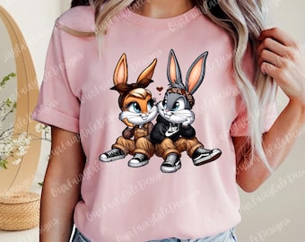 Hood-Bunnies Unisex T-Shirt / Pullover Sweatshirt / Pullover Hoodie