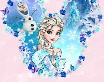Elsa Mickey Head Digital Download