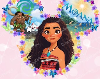 Moana Mickey Head Digital Download
