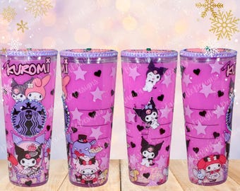 Kawai Goblin 24oz Acrílico Globo de neve Copo Tumbler