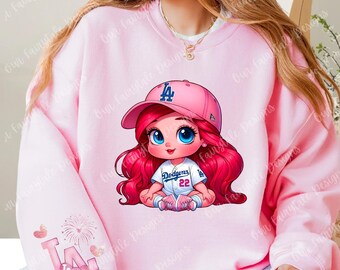 Ariel Love For Baseball (Pink) Unisex T-Shirt / Pullover Sweatshirt / Pullover Hoodie