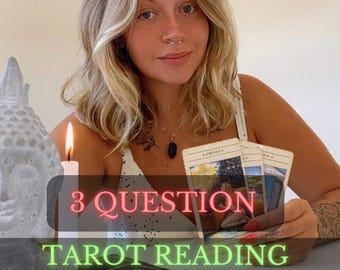 3 Question Tarot Reading: Love, Career, Future - Same Hour